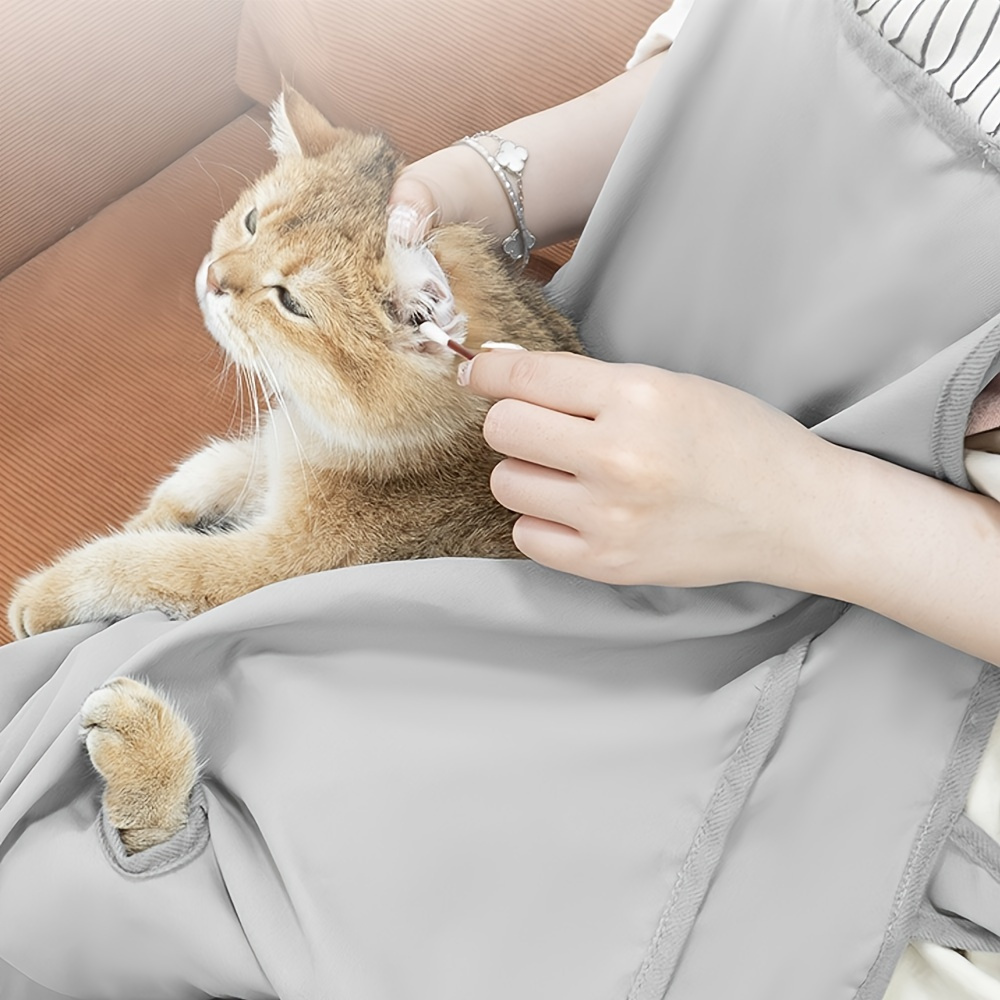 Elastic Pocket Grooming Apron for Pets