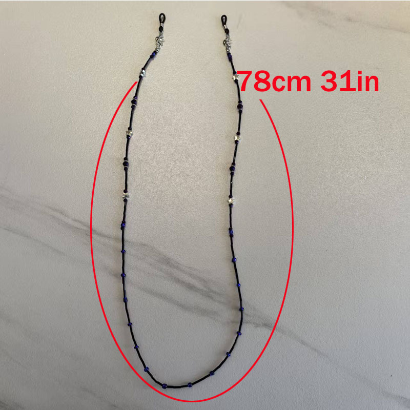 Women's Falling Stars Glasses Chain with Beaded Star Holder
