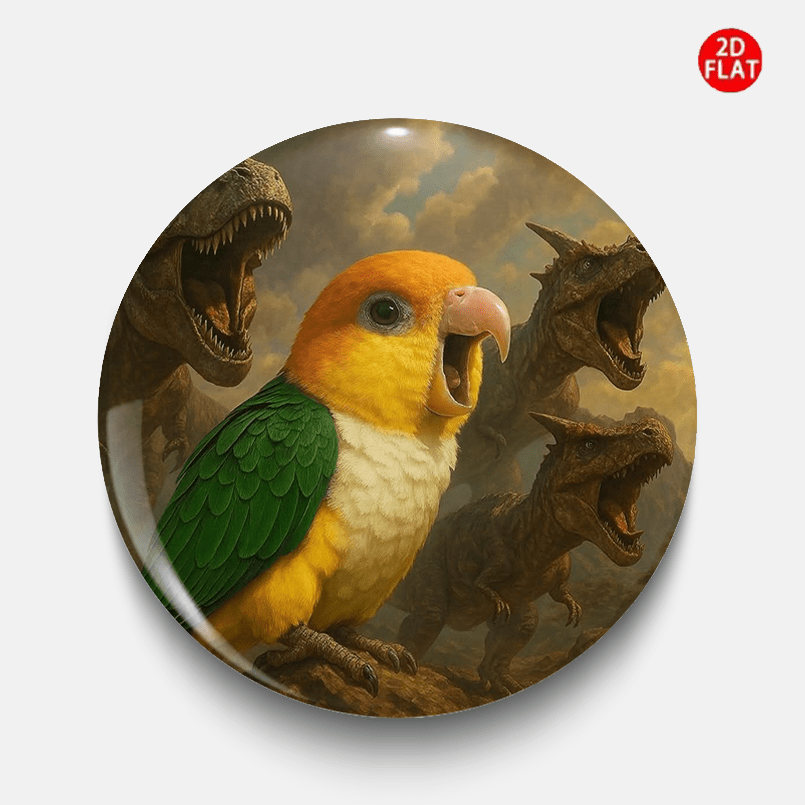 bird dinosaur 2026 latest cartoon anime plastic pin brooch badge 2d flat suitable for clothing hats backpacks and other small additions fashionable additions for friends   colleagues   gift  