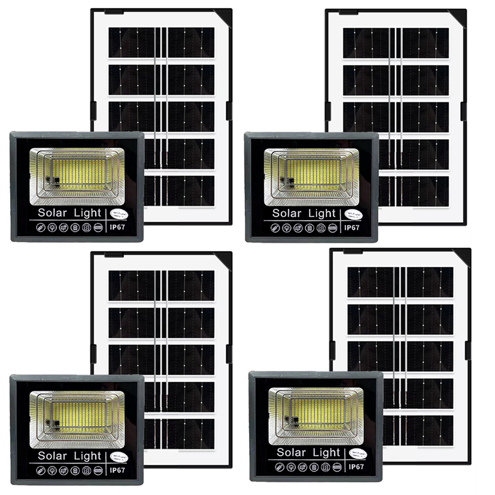 TEMU 1/2/4 Pack Solar Outside Lights With 170 Bright Led, Motion Sensor Outdoor Flood Lights Dusk To Dawn, Security Light For Garden Barn Porch