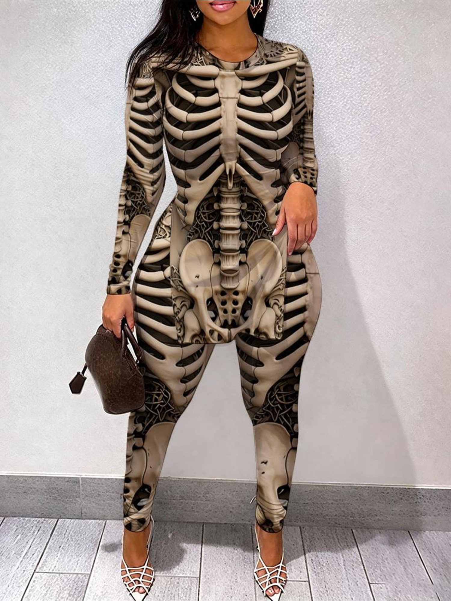 halloween plus size womens casual sportswear set mixed color multiple specifications   featuring intricate   design comfortable and breathable fabric suitable for daily wear ideal for wives to show personality and fashion