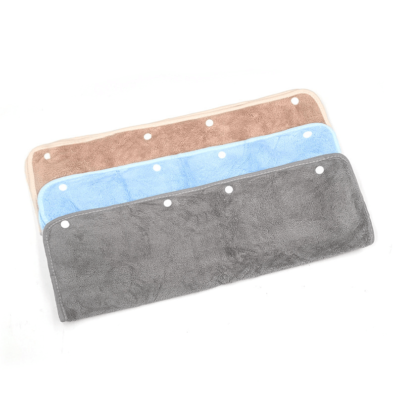 TEMU 3pcs Of Floor Squeegee Mop Replacement Pads With Fabric Covers, Coral Fleece Floor Cleaning Cloths, -absorbing Covers. Removes Dust With 1 Pass,