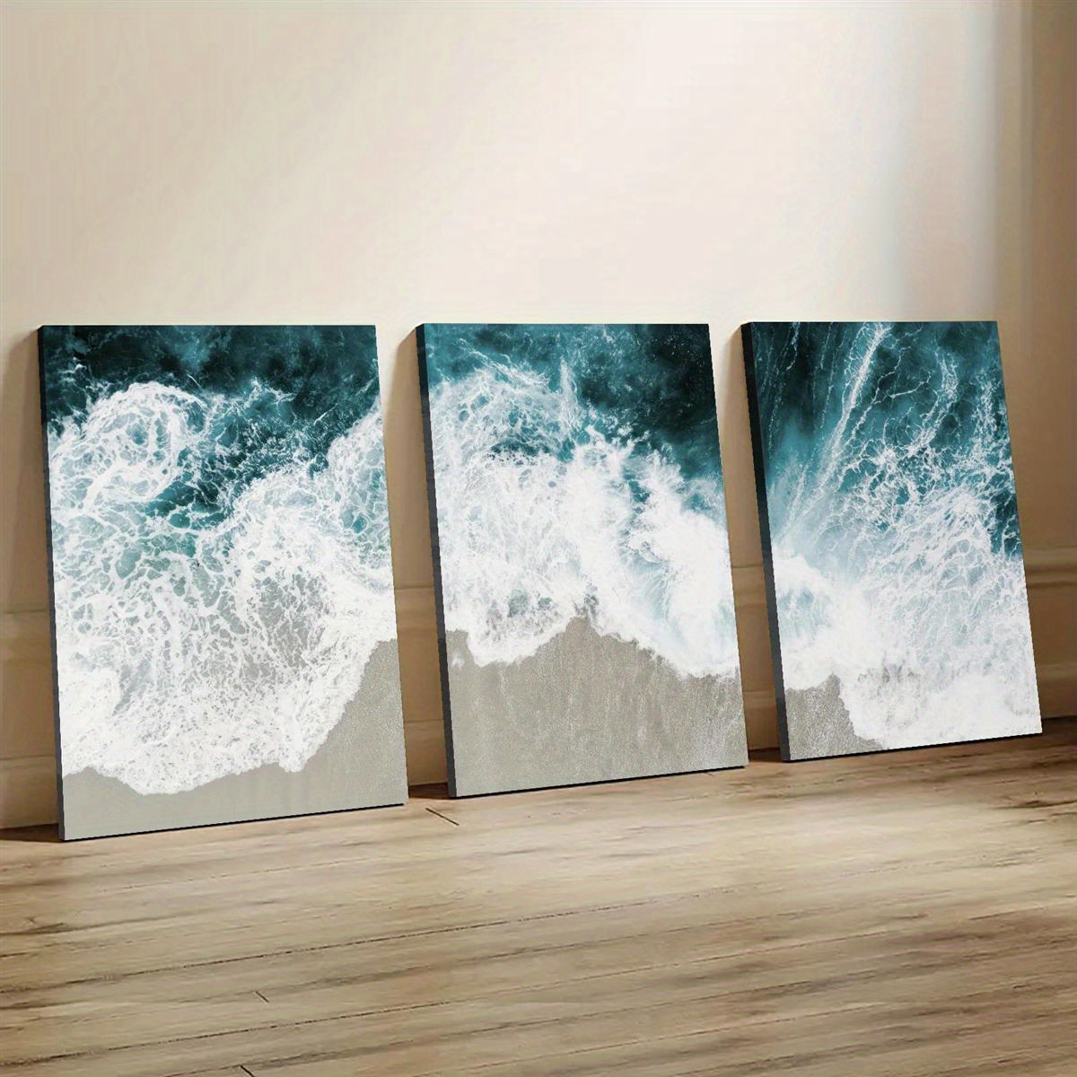 Komar Quadro su tela con cornice in vero legno – Moody Mountains – Dimensioni 60 x 40 cm – Quadro su tela con paesaggio, soggiorno, camera da letto