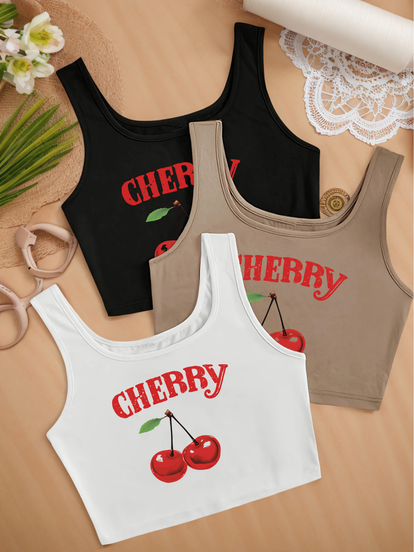 cherry tank top sold on Temu United States