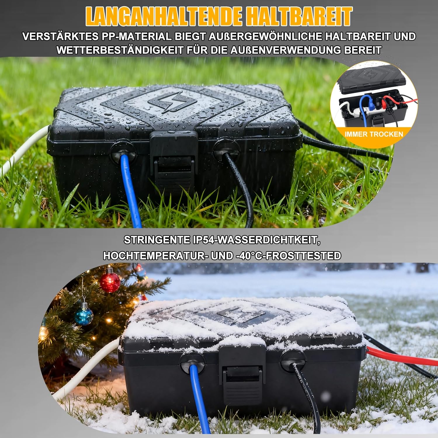 Medium Outdoor Electrical Box Weatherproof Connection Box