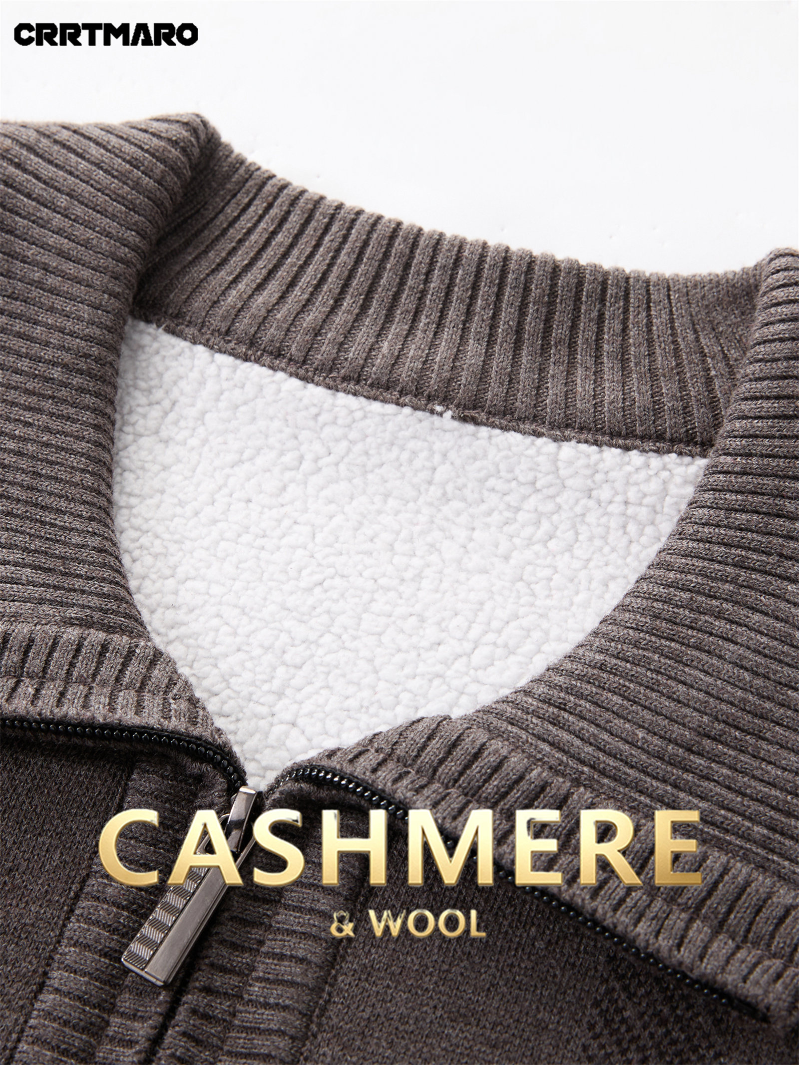 Cartmaro Autumn Winter Knit 3D Solid Color Lapel Sweater, Basic Knit Cardigan for Men, Fashionable Long-Sleeve Jacket GY