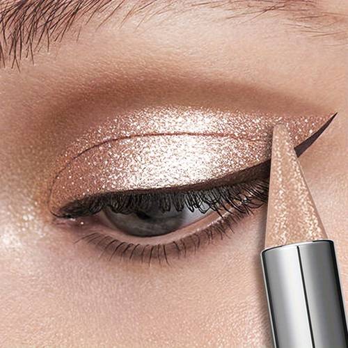 1pc shiny glitter eyeshadow eyeliner pencil waterproof twist on stick long smooth for daytime to looks suitable for casual attire