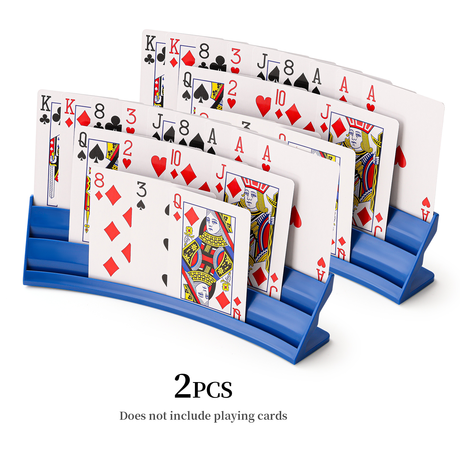 TEMU 1/2/4pcs Poker Card Storage Box - A Poker Card Storage Set Suitable For Adults, A Stackable Poker Card Tray, Designed For Small Hands And