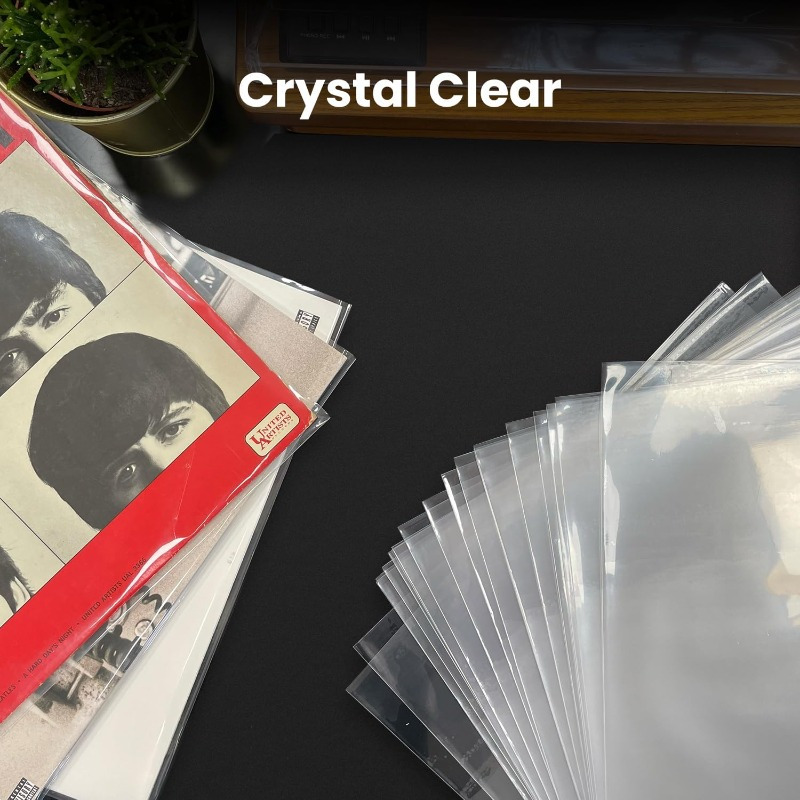   record sleeves   protective covers for 12 75 x12 75 lp albums   3 mil protective layer suitable for single and double lps   quality