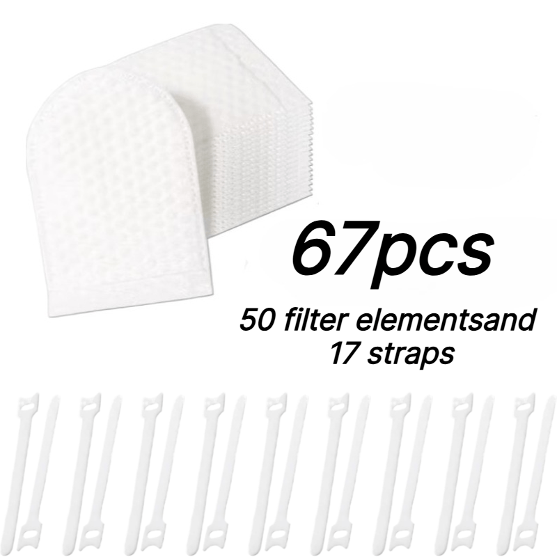 Image of Water Filtration Accessories 67pcs 50 High-density Non-woven 17 Straps Suitable For Kitchen And Bathroom Water Purification Ideal For Rust Sediment Sand And Impurities
