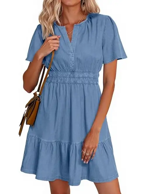 women's denim long dress sleeveless spaghetti strap square neck tiered dress midi slip dress - women's clothing - Temu women's denim long dress sleeveless spaghetti strap square neck tiered dress midi slip dress - women's clothing - Temu