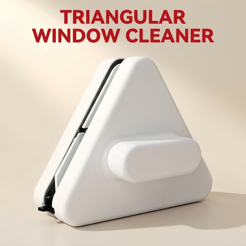 item picture 2026 new premium   model multi purpose triangular window cleaner dual side magnetic glass wiper suitable for 3 10mm thick glass   home kitchens bedrooms   and office glass doors