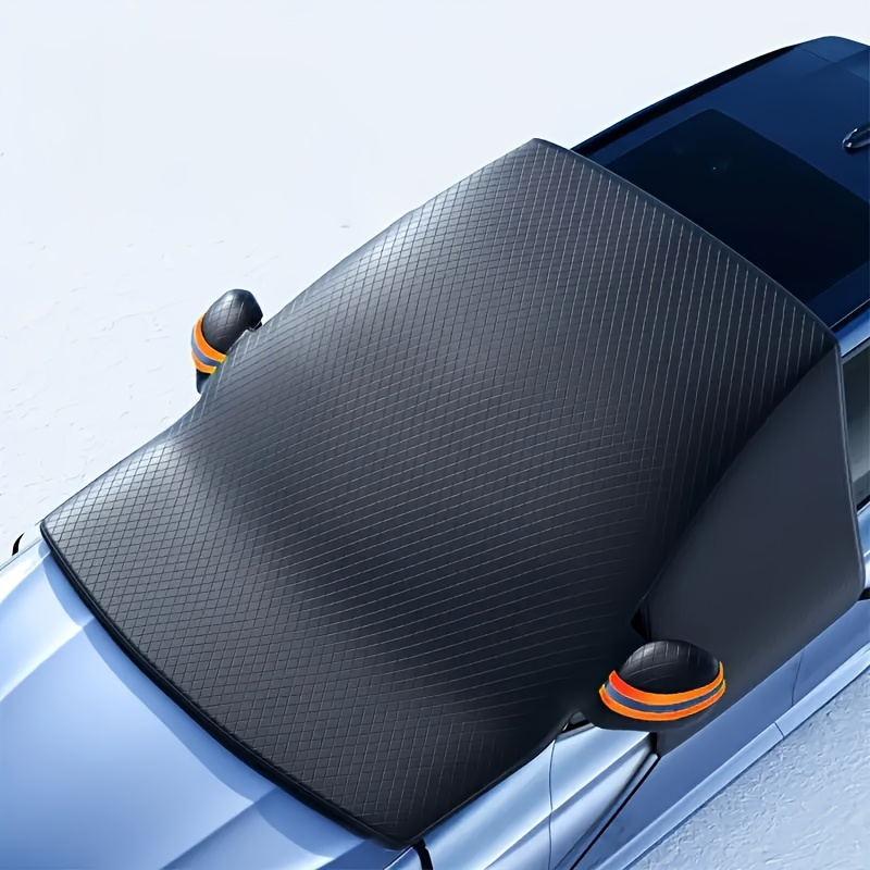TEMU Magnetic Snow Cover For Windshields, Designed For Winter Use, Featuring A Large Size And Side Window Protection Made From Durable Oxford Cloth. And Suitable For