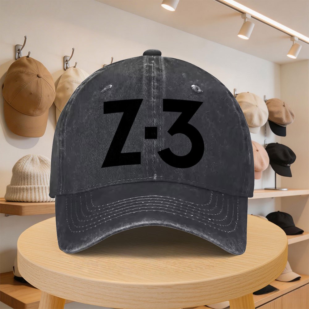 TEMU 's Baseball Cap With A Z3 Digital Logo, Stylish And Casual, Adjustable For Spring And Autumn , Perfect For Beach Vacations. Unisex Design