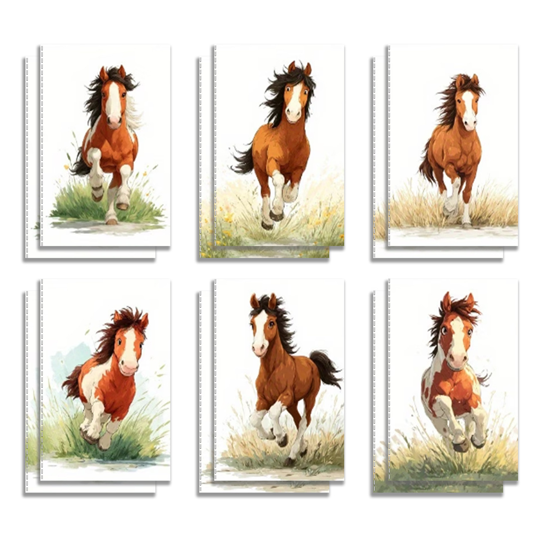 TEMU Lot de 12 carnets de poche, mini carnets avec motif de au de style aquarelle, adaptés pour de cours, les journaux d'étude, les mémos quotidiens.