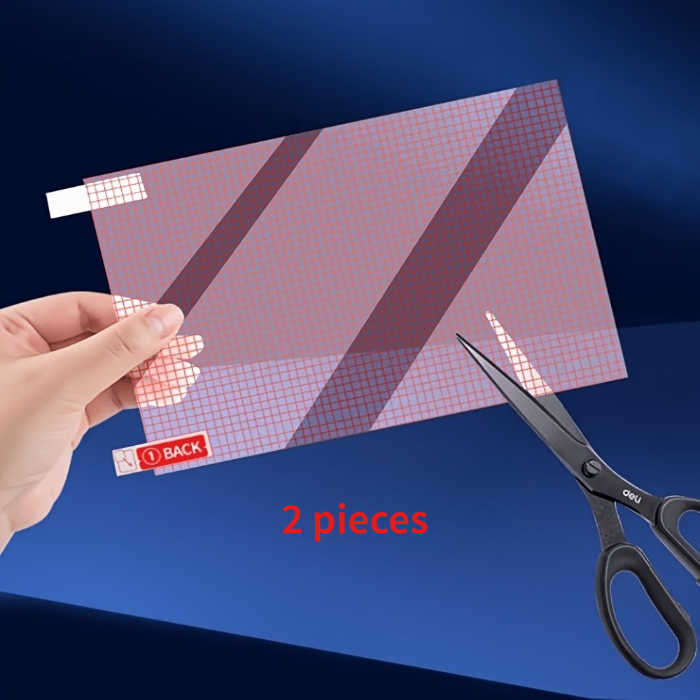 TEMU Protectores de pantalla universales de definición de autocorte, cubierta transparente antiarañazos y antihuellas, adecuados para GPS, cámaras