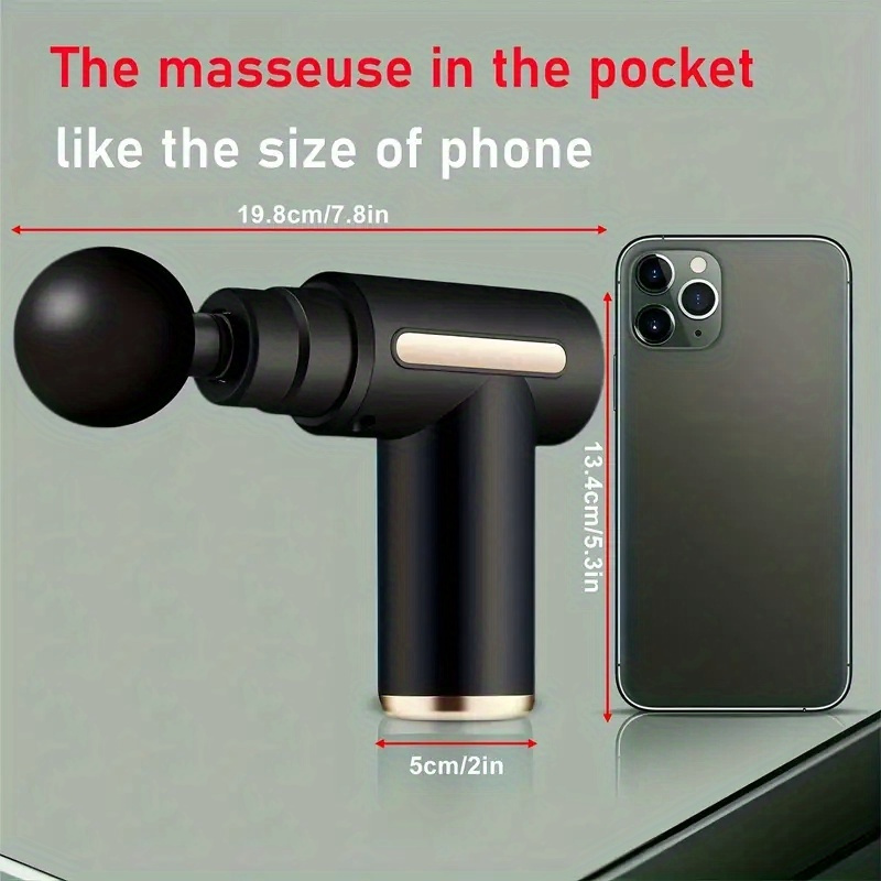 Compact And Rechargeable Neck Massager Designed for Muscle Relaxation, Featuring a Professional-Grade Fascia Gun Suitable for Full Body Use. It Is Alcohol-Free, USB Rechargeable, And Boasts an Ergonomic Grip.