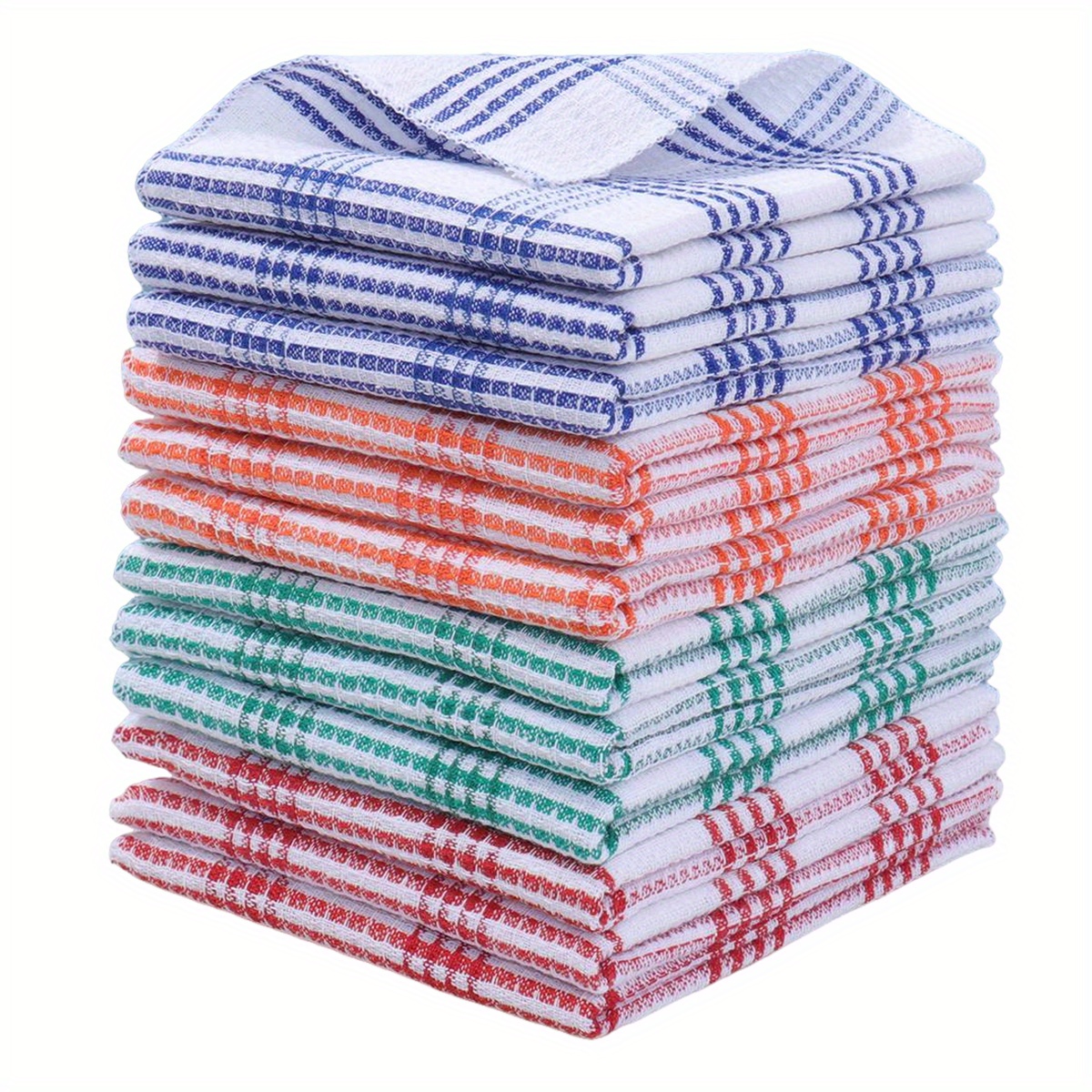 TEMU 20 Vintage Kitchen Rags, Reusable Cleaning Cloth, Random Color - Super Absorbent, Dish Towel, Coffee Kitchen Towel For Kitchen Use, Square Absorbent Fabric Is Ideal For Cleaning And Drying