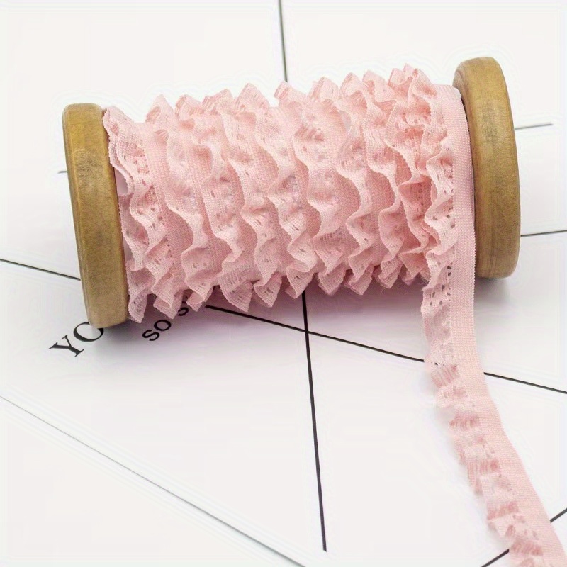 2yards Jacquard Stretch Lace Ribbon Diy Headwear Hat Clothing Costume Party Decoration A