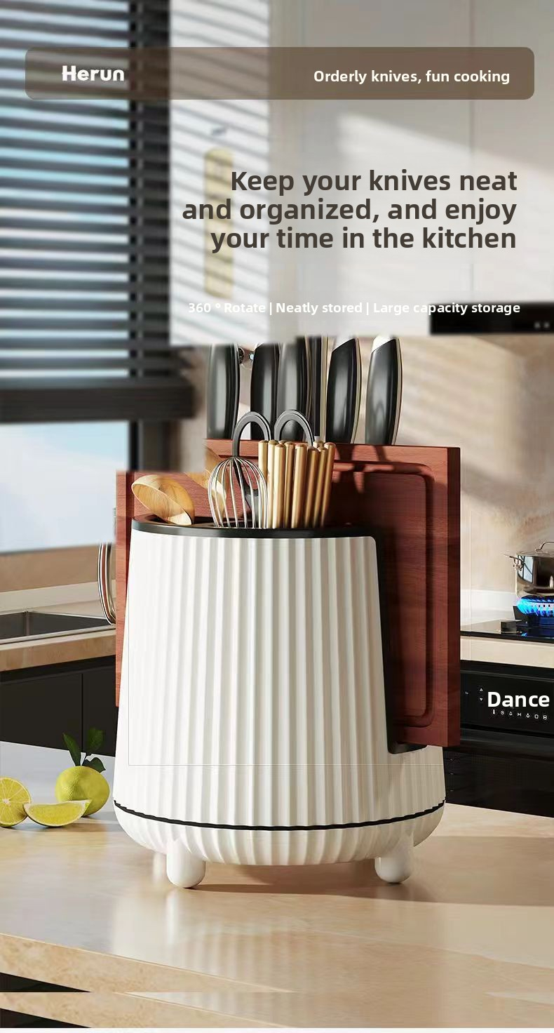 kitchen storage rack multi functional organizer knife and cutting board holder home kitchenware storage artifact no drilling required mobile Product details 4