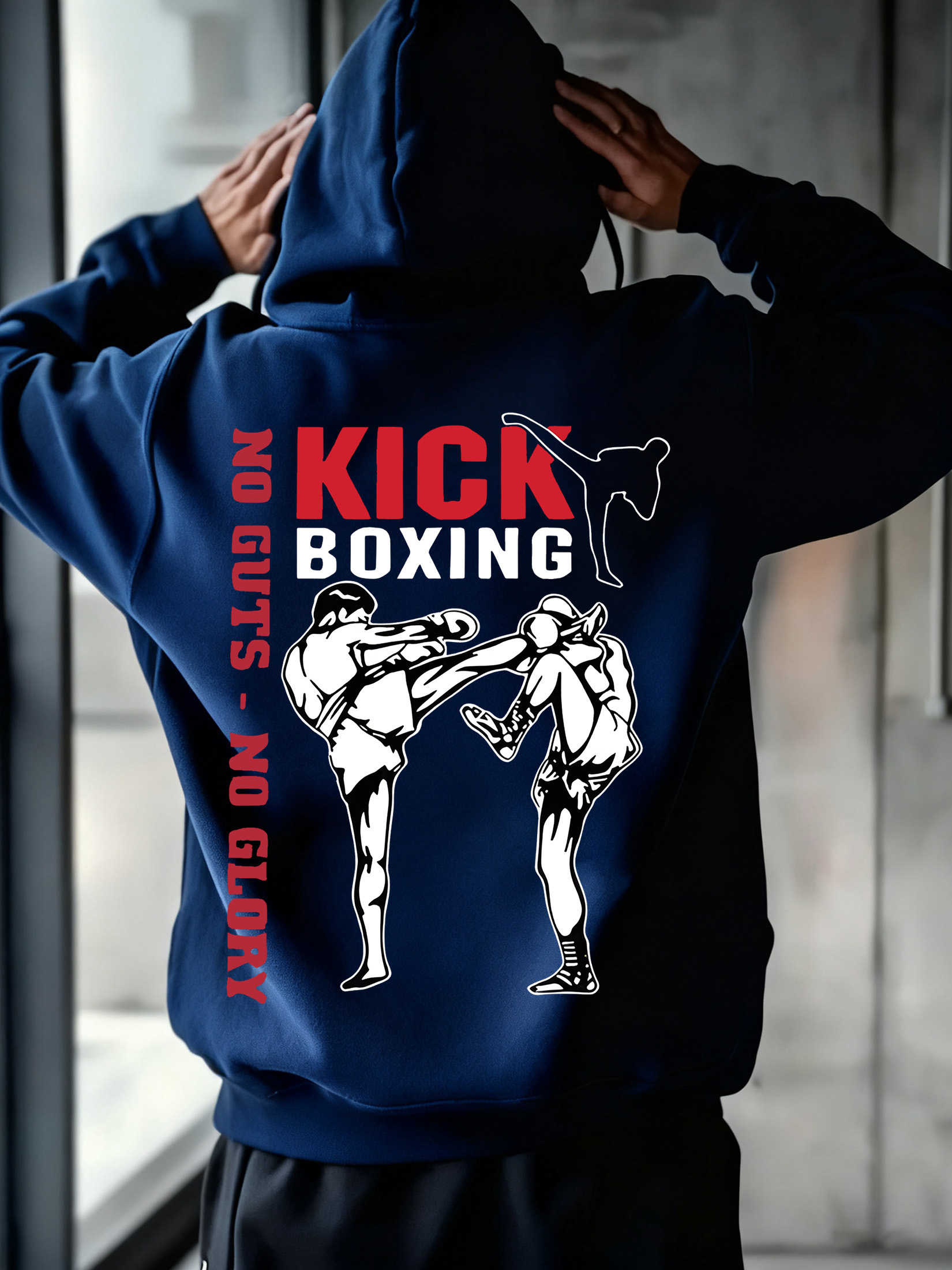 Boksen Tweezijdig Patroon & Design Casual Comfort Heren Hoodie