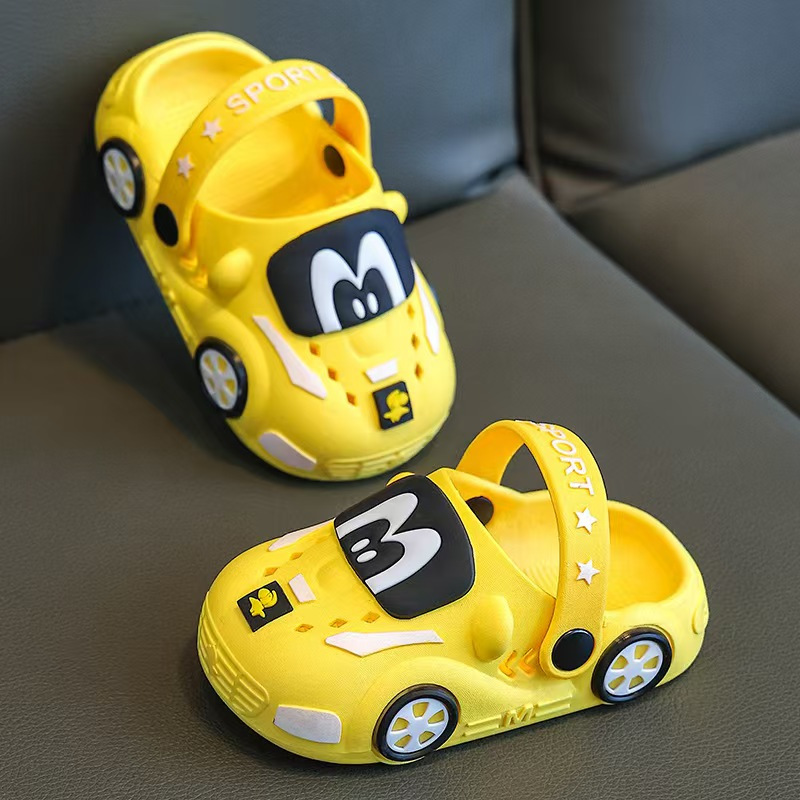 Cartoon car shoes detail