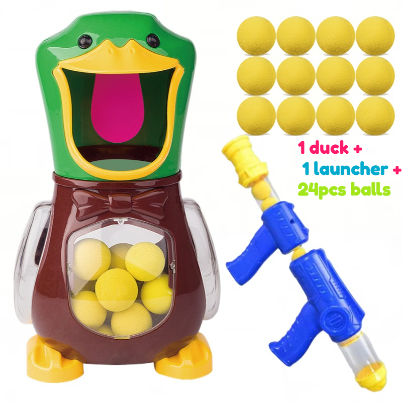 Image of 26pcs Accessories Parent-child Interactive Shooting Game - Duck Hunting Toy, Enhances Hand-eye Coordination, Fun Shooting Score Game, Suitable For Parent-child Interaction Ages 3+, Safe Materials