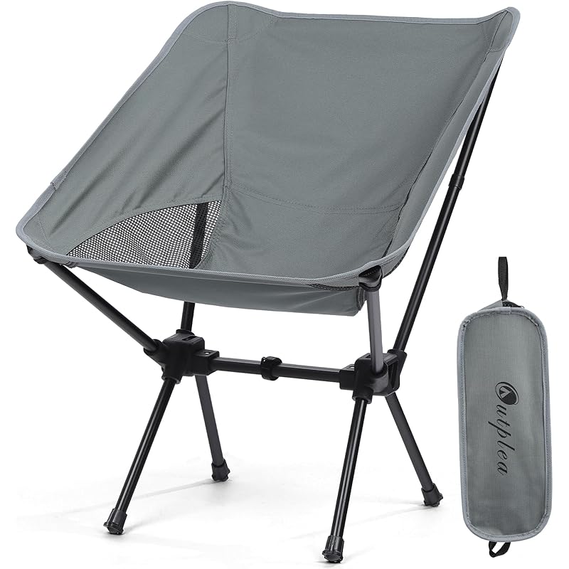 portable lightweight folding backpacking chair for adults compact travel chair with padded seat backrest sturdy black legs   durable plastic frame no   ideal for hiking beach camping picnic grey outdoor chair camping chair heavy duty folding chair chair for party chair foldable chair plastic chair Product details 0