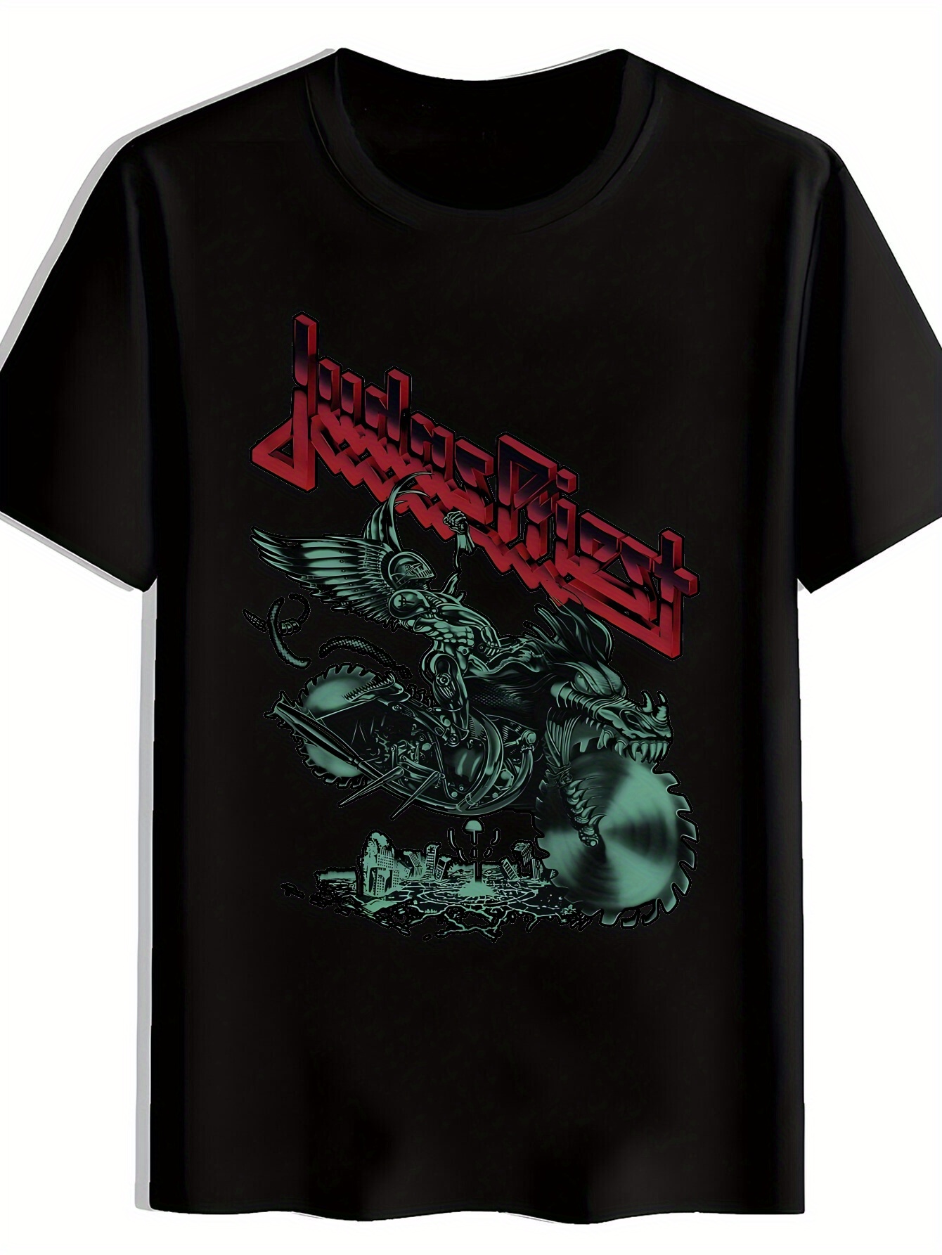 Camiseta Bandas De Metal Rock Camiseta Gráfica Banda Heavy Metal