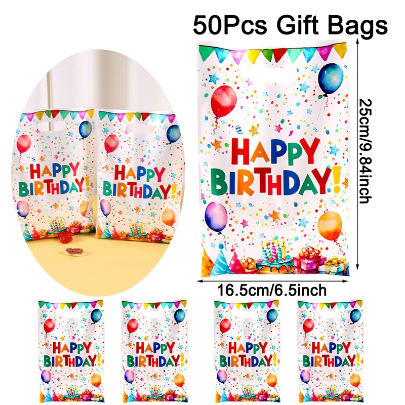 50 Sacchetti Regalo Per Compleanno Ragazza E Orso – Bustine Per Caramelle E Piccoli Regali, Feste E Fine Festa - 2