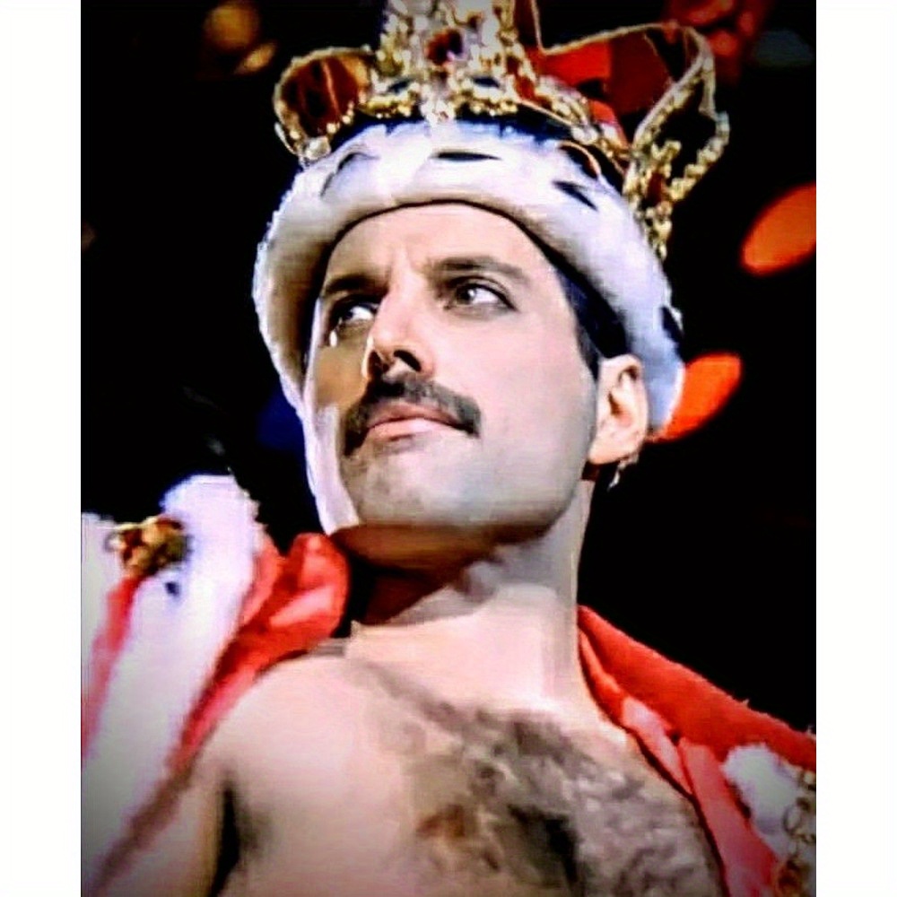 TEMU Diy Diamond Painting Kits For Adults Freddie For Mercury 5d Kits, Diamond Painting Kits, Synthetic Gemstone Arts And Crafts For Beginner Home