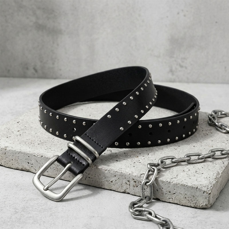 1pc Belt Women's Versatile Fashion Rivet Belt Accessories Premium Jeans