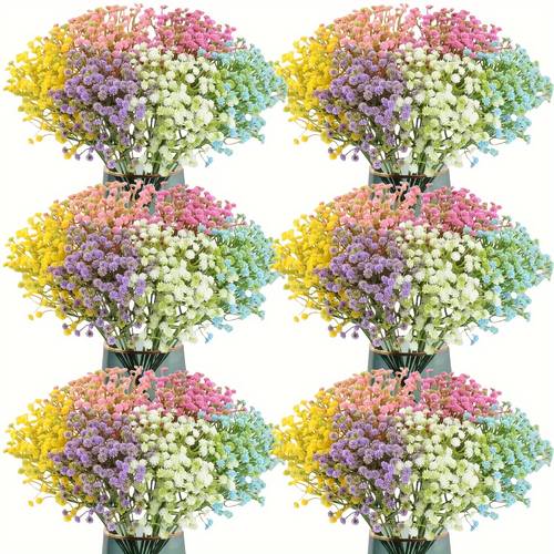 900 beautiful artificial babys breath 30pcs high quality romantic faux flowers for indoor home decor wedding centerpieces anniversary celebrations spring and summer seasonal decoration suitable for indoors and outdoors