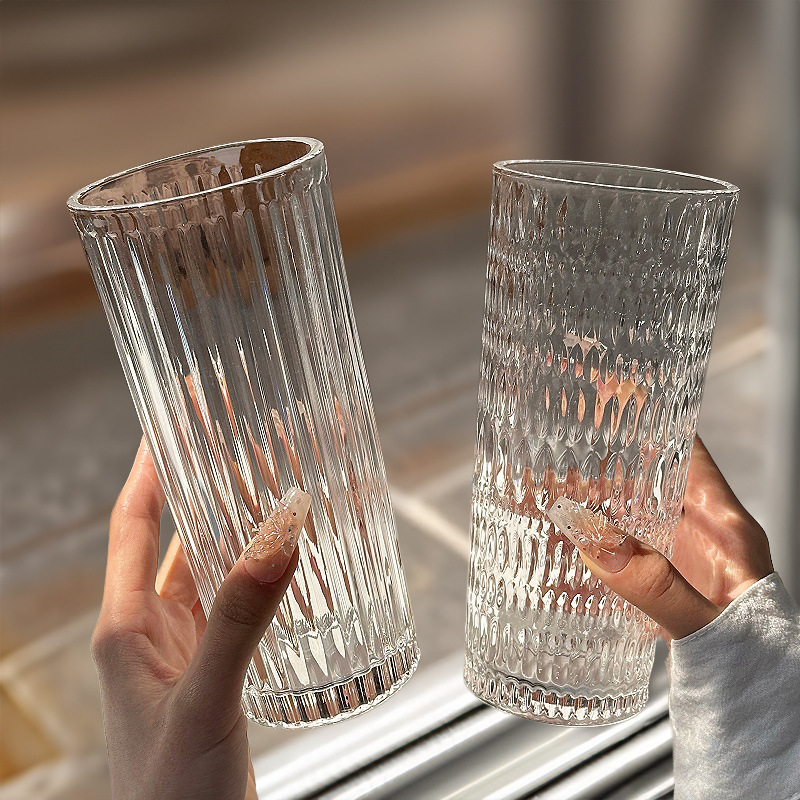 large capacity clear   cup with lid built in straw elegant modern tumbler for iced americanos home office or gifts durable glass construction spill proof design for hot cold beverages office drinkware contemporary drinkware premium drink container reusable drinkware gift   Product details 0