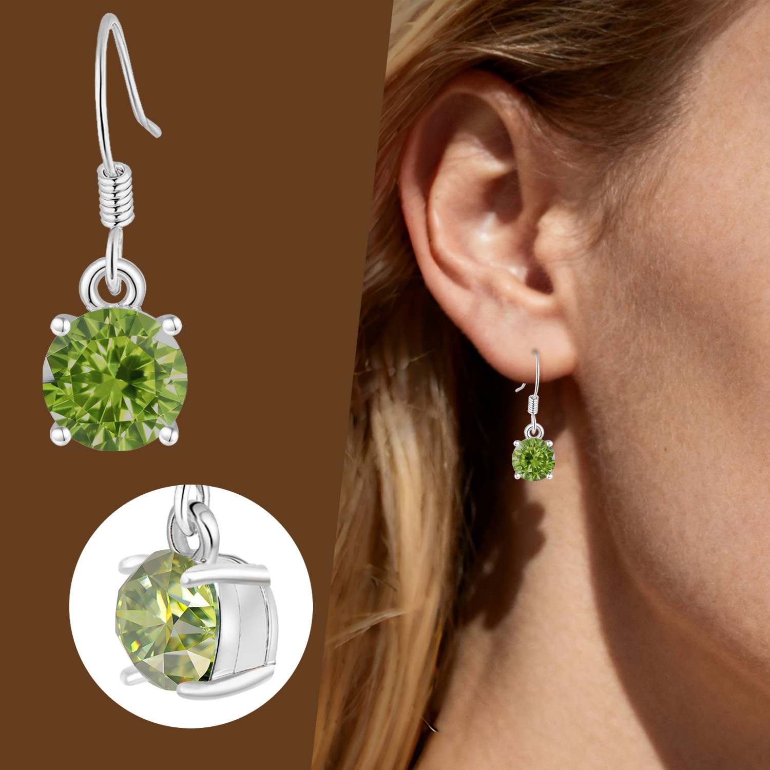 Women's Minimalist Moissanite Earrings
