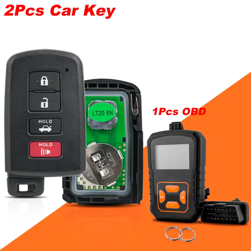 Toyota Camry, Avalon, Corolla Smart Key FOB /4-Button (E-Board 3370 - Foto 9