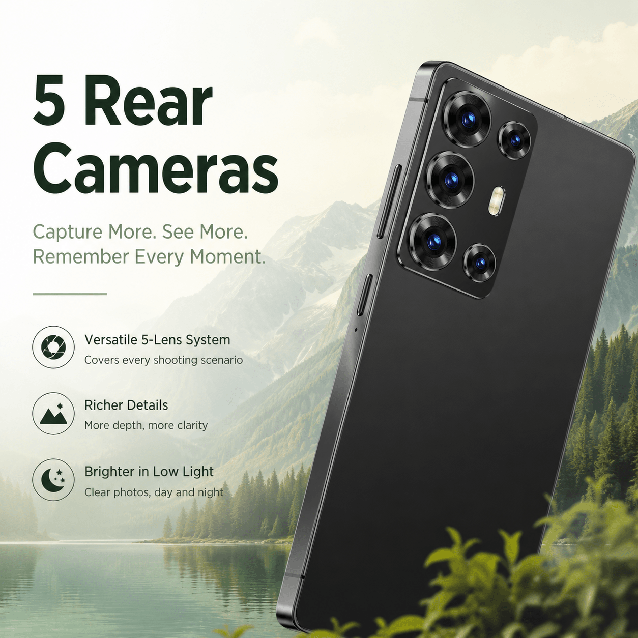 safe dual unlock unlocked phone with 4gb 64gb large memory supports fast facial and fingerprint recognition offers 6 8 inch hd screen   gps and full set of accessories Product details 5