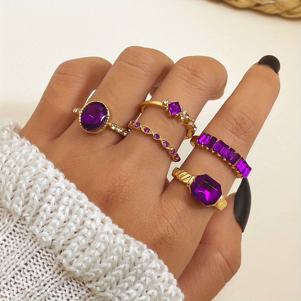 TEMU 5pcs Set Niche Design Sense Cold Style Women's Rings