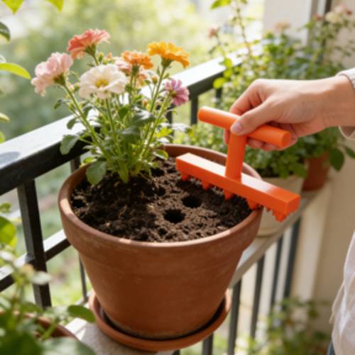 gardening hole punch for home vegetable and flower seedlings a tool for precise planting in balcony gardens and equipment for potted plant