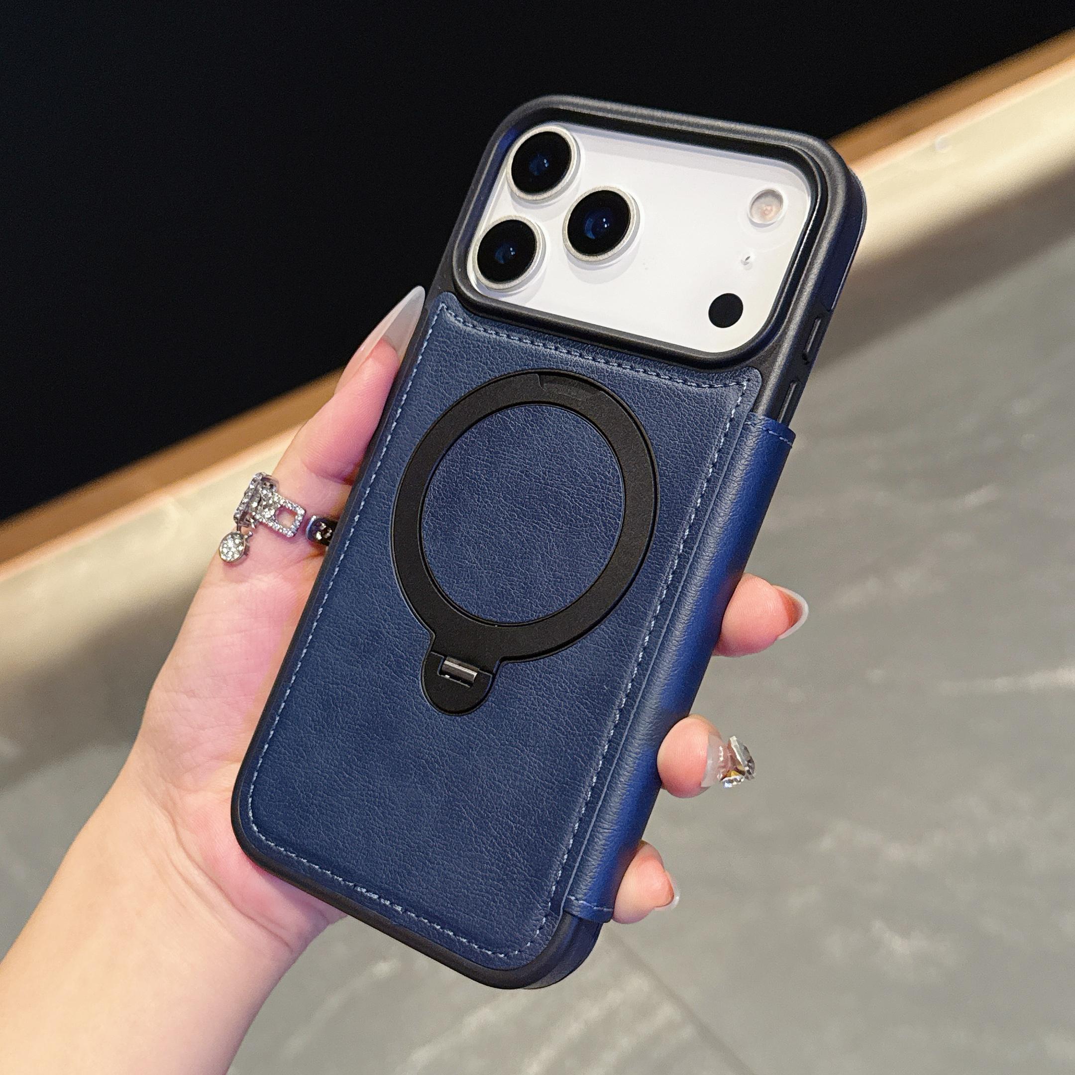 TEMU Phone Case: New Flip Cover Case For Iphone 17 Air, Compatible With Iphone 16 With Small Card Slot, Magnetic Full-coverage Drop-proof Case For