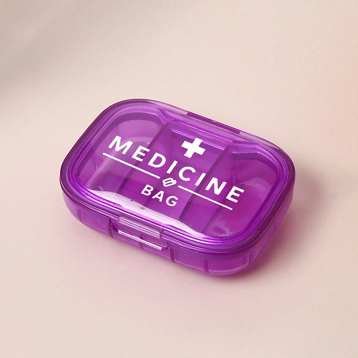 Portable Mini Storage Box with Printed Cross and Letters