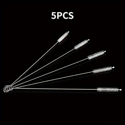 1 5pcs straw cleaning brush straw brush tube cleaning brush long brush for straws water bottle crevice multipurpose kitchen cleaning brush cleaning supplies christmas supplies