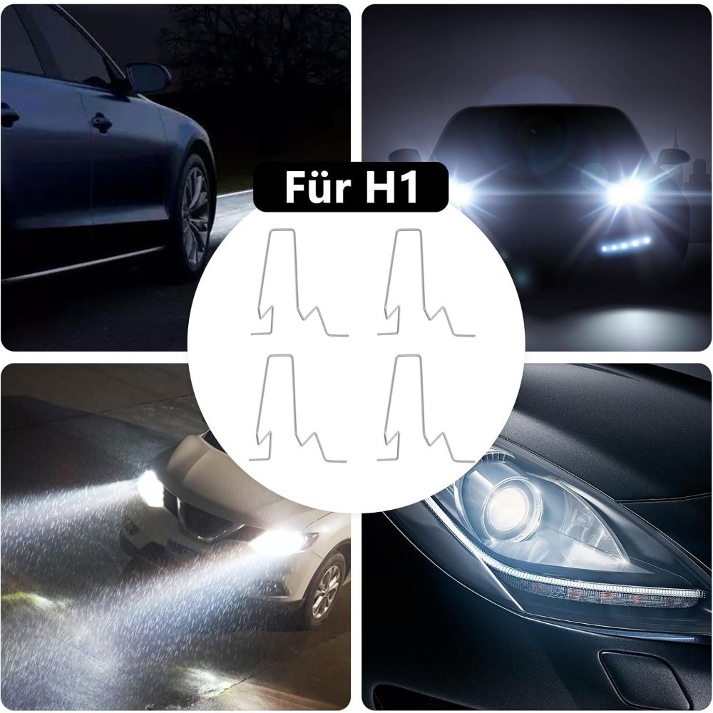 Lot De 4 Clips De Fixation Phares Opel – Réf. 1218604 – Pour Frontera, Kadett, Omega, Senator