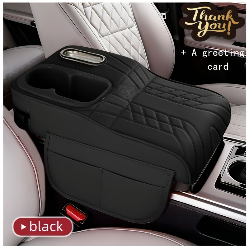1 Car Center Console Tray With Raised Design, Tissue Box And Cup Holder, Options, Storage Mat, Includes A Gift Card