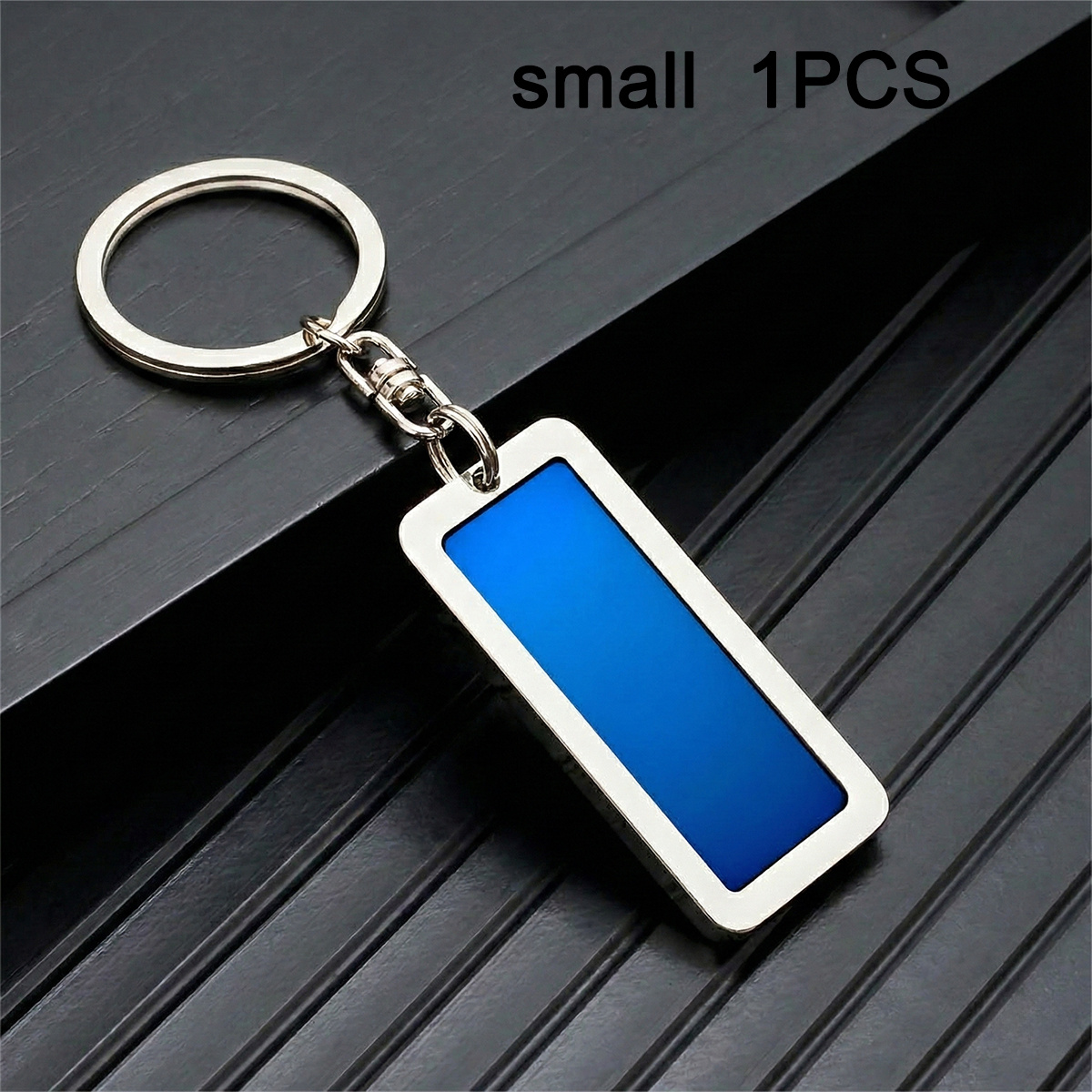 TEMU Porte-clés en acier inoxydable personnalisé , créative DIY, porte-clés de voiture tendance pour hommes, -perte à accrocher à la ceinture. Idéal