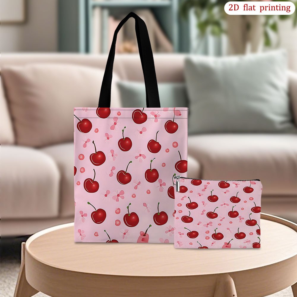 cherry tote bag sold on Temu United States
