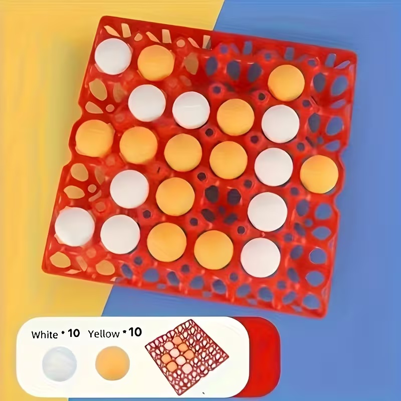 Fun Table Tennis Tic-Tac-Toe Set, 21pcs