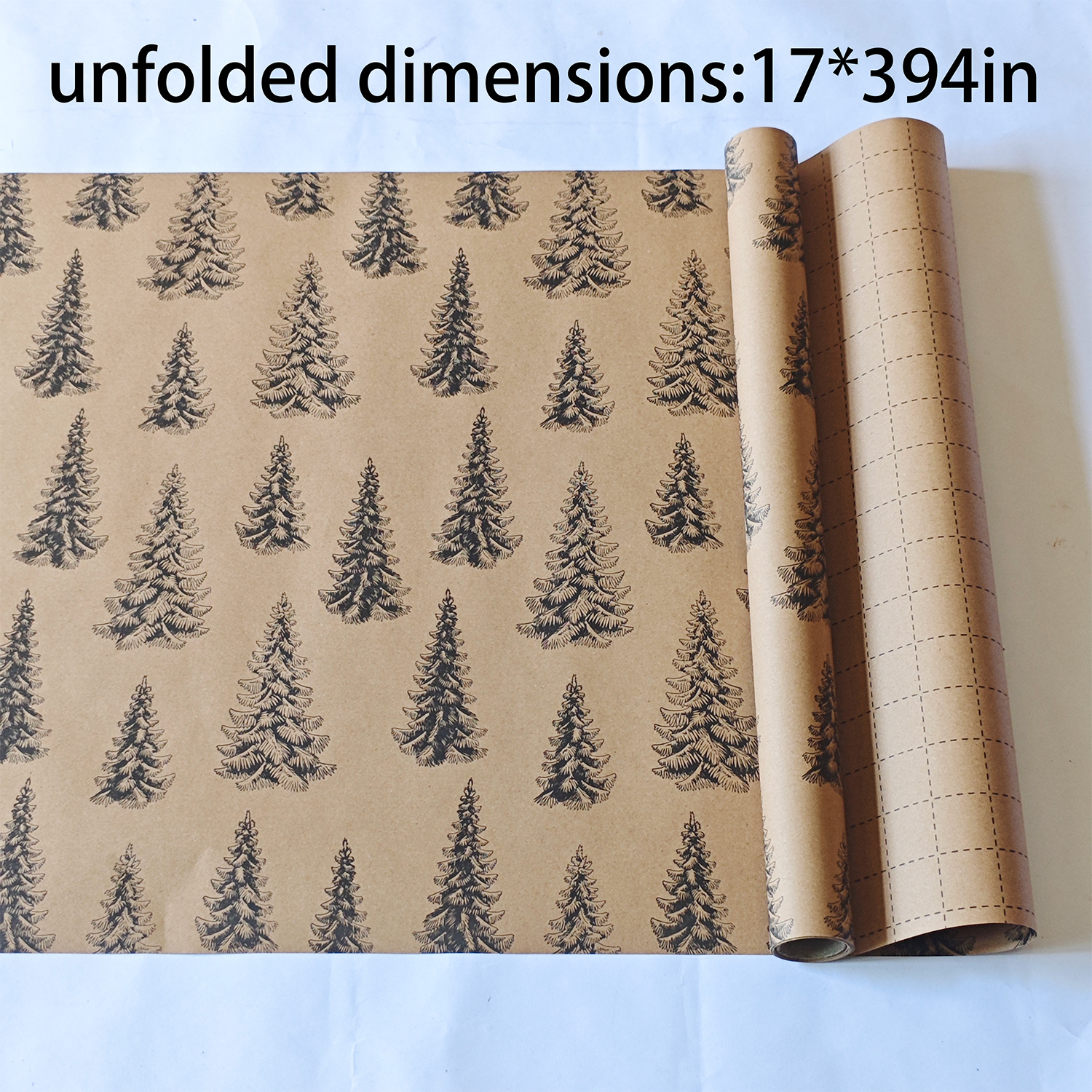 TEMU de Noël, avec Pommes de Pin et Aiguilles, Robuste, Idéal pour Cadeaux de Fêtes, Cartes, Décorations - Gris/Noir/Beige Design Élégant de Pin -