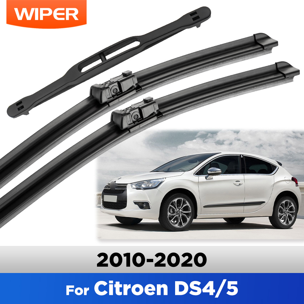 TEMU Ensemble d'essuie-glaces et arrière pour DS4 et DS5 de 2010 à 2020, comprenant des brosses de pare-brise de 30", 26" et 7"