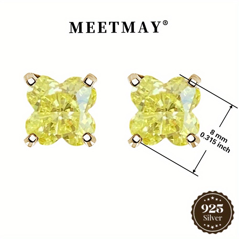 Women's 5A Cubic Zirconia S925 Stud Earrings